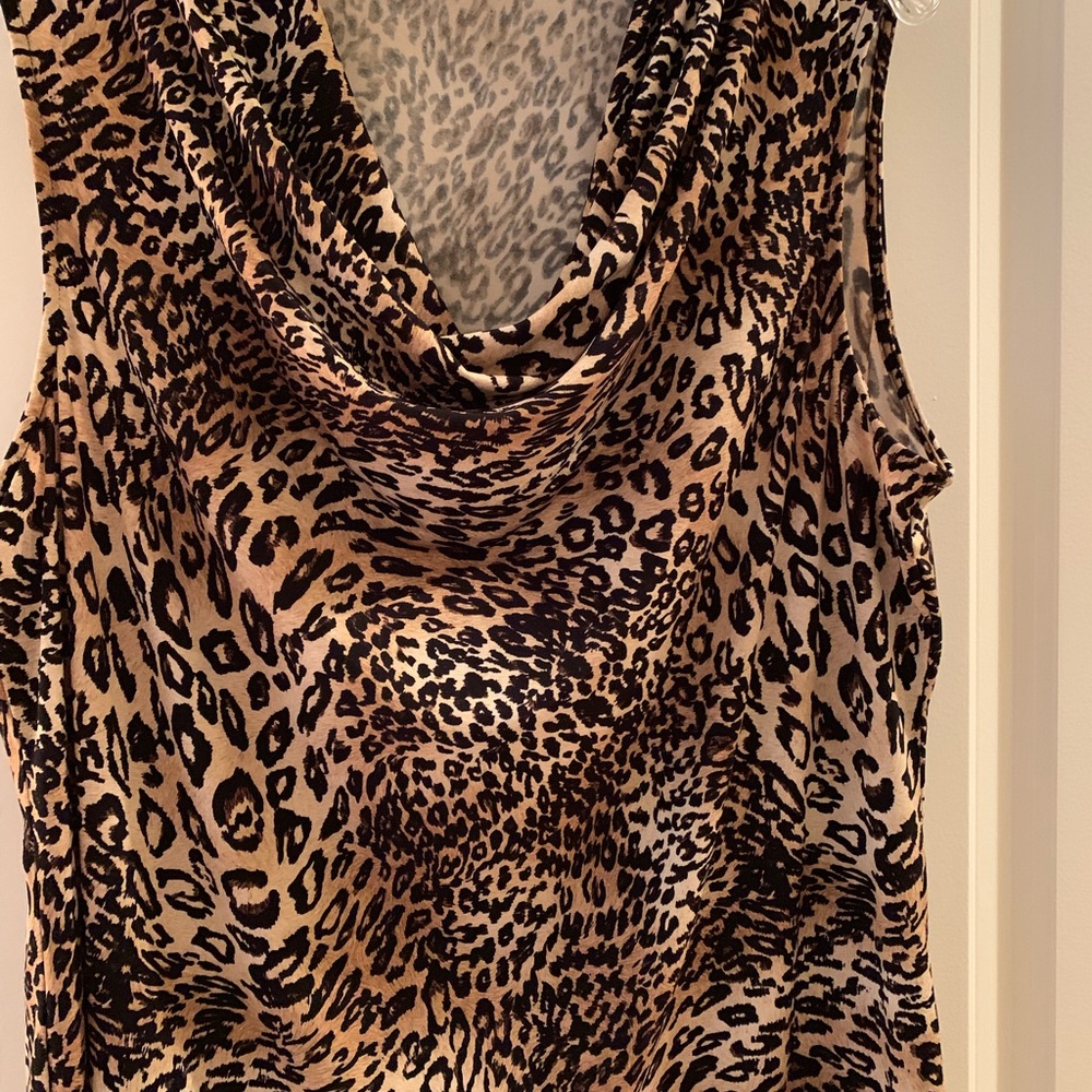 Kasper animal print shirt. Size XL